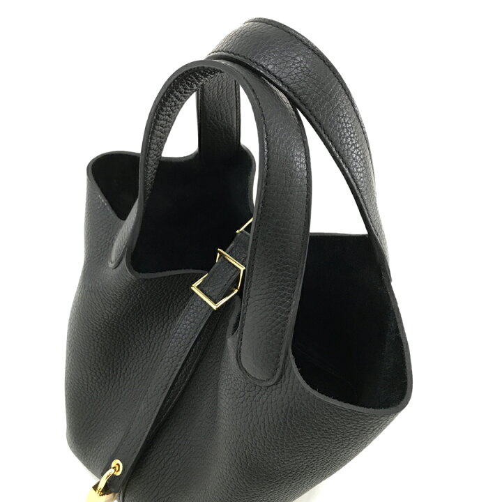 新品同様 HERMES エルメス ハンドバッグ ピコタンロックPM ブラック  