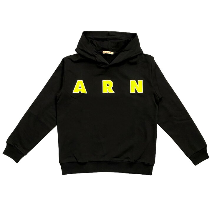 楽天市場】【新品】MARNI マルニ ロゴアップリケ ロゴフーディ 