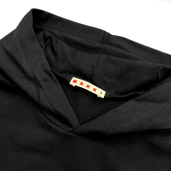 楽天市場】【新品】MARNI マルニ ロゴアップリケ ロゴフーディ 