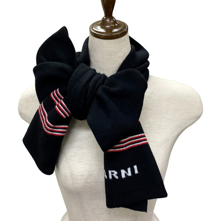楽天市場】【新品】MARNI マルニ ニットマフラー カーキグリーン 
