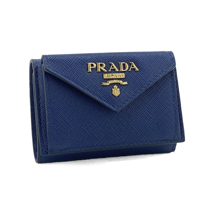 楽天市場】プラダ PRADA 財布 三つ折り ミニ財布 サフィアーノメタル 