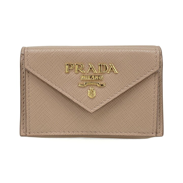 楽天市場】プラダ PRADA 財布 三つ折り ミニ財布 サフィアーノメタル  