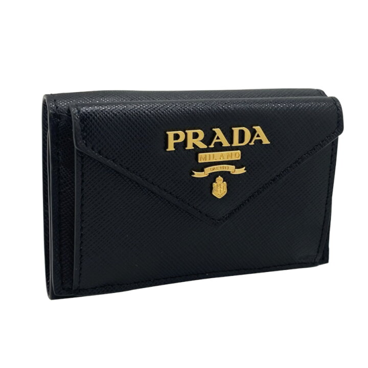 楽天市場】プラダ PRADA 財布 三つ折り ミニ財布 サフィアーノメタル  