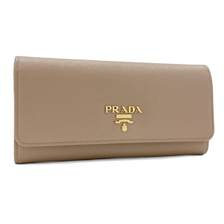 楽天市場】新品 プラダ PRADA 長財布 フラップ 《サフィアーノレザー 