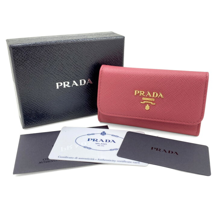 楽天市場】プラダ PRADA キーケース キーホルダー 6連 サフィアーノ  