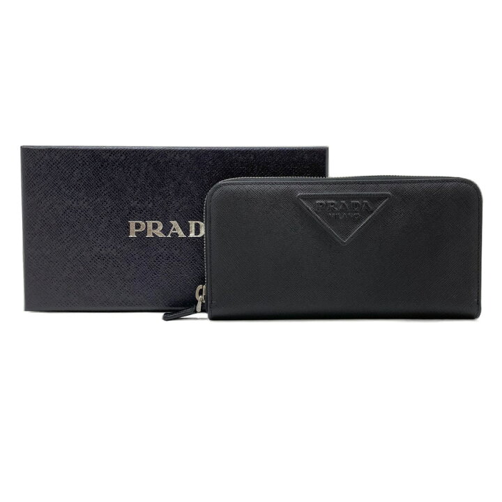 楽天市場】プラダ PRADA 長財布 サフィアーノ エンボスレザー ジップ 