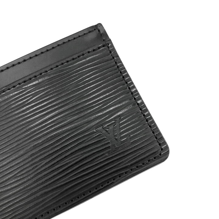 ルイヴィトン カードケース ポルト カルト サーンプル エピ ノワール  