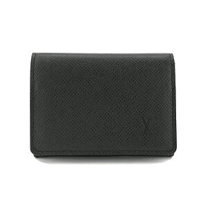 ルイヴィトン LOUIS VUITTON カードケース 名刺入れ アンヴェロップ カルト ドゥ ヴィジット NM タイガ ノワール M64595【ルイ・ヴィトン ヴィトン BOX 保存袋 紙袋付 新品】