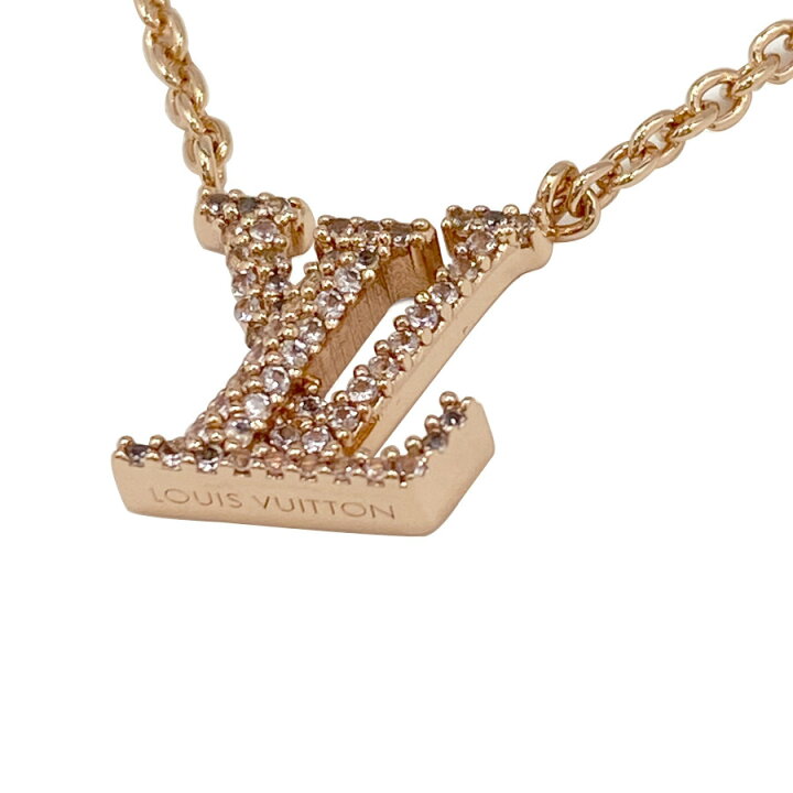 LOUIS VUITTON ピンクゴールド LVアイコニックネックレス LOUIS 