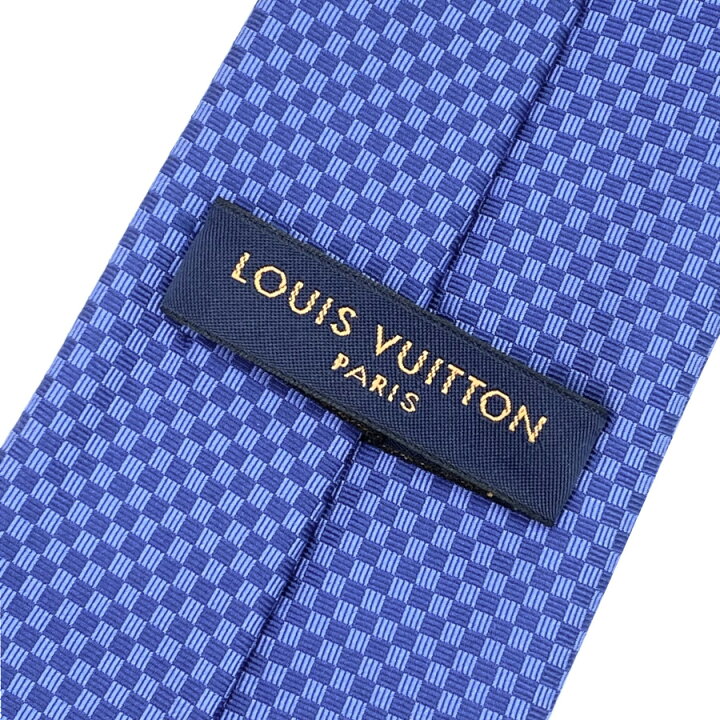 未使用級✨ルイヴィトン ネクタイ・マイクロダミエ 8CM アントラシット  