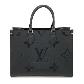 ルイヴィトン LOUIS VUITTON オンザゴー MM ハンドバッグ ショルダーバッグ モノグラム アンプラント ノワール ブラック 黒 ブラウン M45595 新品