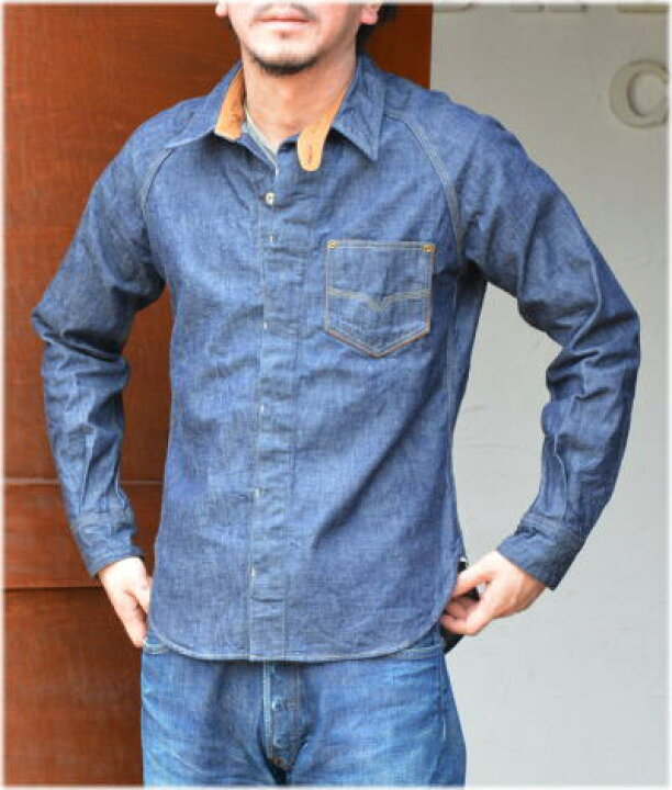 楽天市場】7640-40Sデニムシャツ-DELUXEWARE-デラックスウエアデニム  
