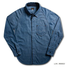 7644B ID 40S CHAMBRAY SHIRT DELUXEWARE デラックスウエアシャツ長袖