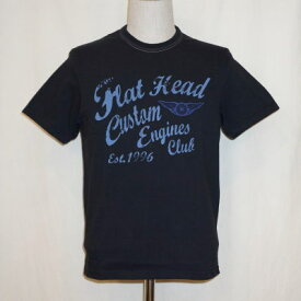 THC-179-ブラック-CUSTOM ENGINES CLUB-THC179-FLATHEAD-フラットヘッドTシャツ-THC系【送料無料】【smtb-tk】【楽ギフ_包装】