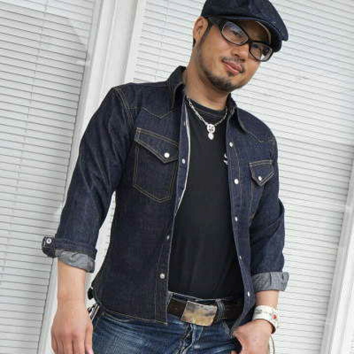 楽天市場】7001W-40sデニムウエスタン長袖-FLATHEAD-フラットヘッド  