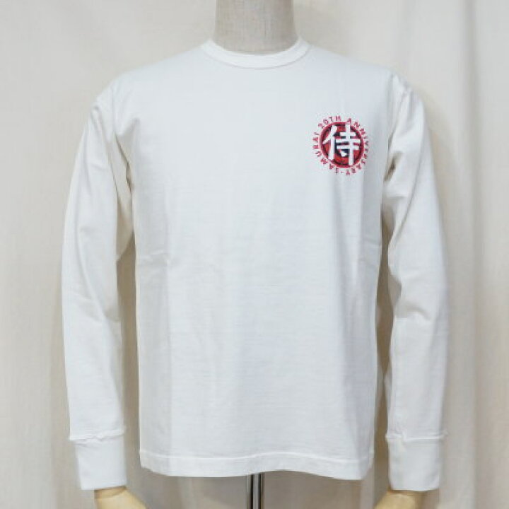 楽天市場】SJSLT20TH-101-WH-サムライジーンズ長袖Tシャツ20周年101 