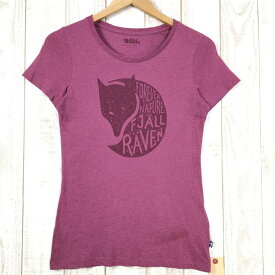 【中古】 【WOMEN's S】 フェールラーベン フォーエバー ネイチャー Tシャツ Forever Nature T-Shirt W FJALLRAVEN 89958 レッド系