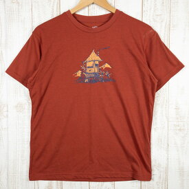【Men's S オレンジ系】 Millet ( ミレー ) アドベンチャー ハウス Tシャツ Adventure House TShirt ポリエステル MIV01936 Men's ショートスリーブTシャツ クルーネック インナー シャツ トップス ウェア