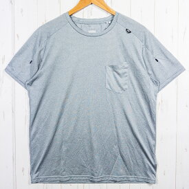 【Men's L グレー系】 Millet ( ミレー ) ヘザー メッシュ クルー ショート スリーブ HEATHER MESH CREW SS ポリエステル ウェア トップス インナー シャツ ショートスリーブTシャツ クルーネック 化繊 z00052238