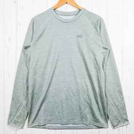 【Men's L グリーン系】 Millet ( ミレー ) キャスター ウール クルー ロングスリーブ CASTOR WOOL CREW LS ポリエステル ウェア トップス インナー シャツ ロングスリーブTシャツ クルーネック 化繊 z00052261 化繊