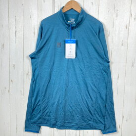 【Men's L ネイビー系】 Millet ( ミレー ) クータイ II ウール ジップ ロングスリーブ KUHTAI II Wool Zip Long Sleeve ウール ウェア トップス インナー シャツ ロングスリーブシャツ ウール z00054170