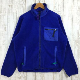 【中古】 【MEN's L】 パタゴニア 1980s シンチラ ジャケット Synchilla Jacket フリース コバルト×エメラルド PATAGONIA 25021 Cobalt / Emerald ブルー系