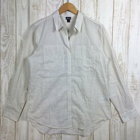 【中古】 【WOMEN's S】 パタゴニア ウィメンズ ライトウェイト A/C ボタンダウン シャツ W Lightweight A/C Buttondown Shirt ロングスリーブ オーガニックコットン ヘンプ PATAGONIA 54296 S