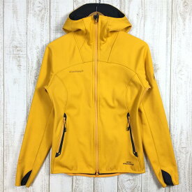 【中古】 【WOMEN's S】 マムート アルティメット フーディ Ultimate Hoody ゴアウィンドストッパー ソフトシェル ジャケット MAMMUT 1010-14931 イエロー系