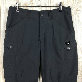 【中古】 【WOMEN's XS】 ホグロフス ミッド Q トレイル カーゴ パンツ MID Q TRAIL CARGO PANTS CLIMATIC HAGLOFS グレー系