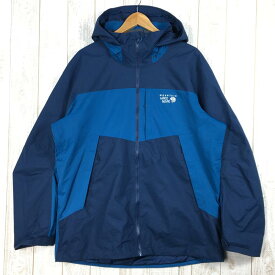 【中古】 【MEN's L】 マウンテンハードウェア エクスポージャー ジャケット EXPOSURE JACKET ドライQ ハードシェル フーディ MOUNTAIN HARDWEAR OM0152 ブルー系