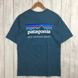 【中古】 【MEN's S】 パタゴニア P-6 ミッション オーガニック Tシャツ P-6 Mission Organic T-shirt PATAGONIA 37529 ABB ブルー系