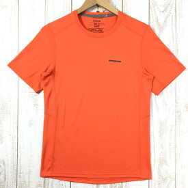 【中古】 【MEN's XS】 パタゴニア ショートスリーブ フォアランナー シャツ Short Sleeve Fore Runner Shirt 生産終了モデル 入手困難 PATAGONIA 23658 オレンジ系