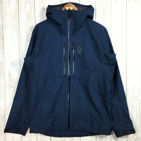 【中古】 【MEN's M】 ブラックダイヤモンド ヘリオ シェル ジャケット Helio Shell Jacket ゴアテックス ハードシェル フーディ BLACK DIAMOND ネイビー系