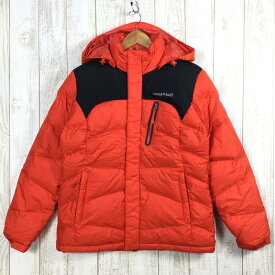 【中古】 【WOMEN's M】 モンベル ウィンドストッパー ダウンパーカー MONTBELL 2391007 DARK ORANGE オレンジ系