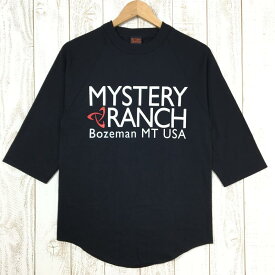 【中古】 【MEN's S】 ミステリーランチ ベースボールティー Baseball Tee Tシャツ 7部袖 ラグラン 生産終了モデル 入手困難 MYSTERY RANCH ブラック系