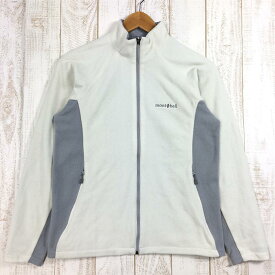 【中古】 【WOMEN's M】 モンベル シャミース ライニングジャケット フリース MONTBELL 1104988 アイボリー系