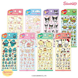 サンリオ シール 5サイズ ステッカー 全6種 サンリオ キャラクターズ SANRIO 人気 キャラクター グッズ 韓国版 イラスト 可愛い アイテム カップル スヌーピー 友達 おそろい サンリオオンライン 韓国 カレンダー