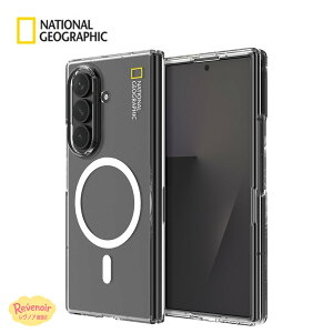 Galaxy Z Fold7 �P�[�X �i�V���i���W�I�O���t�B�b�N ZFold7 �t�H�[���h7 MagSafe�Ή� �}�O�Z�[�t �}�O�l�b�g���� �N���A ���� �X���� �n�[�h�P�[�X �M�����N�V�[ �܂肽���� National Geographic �X�}�z�P
