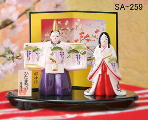 彩絵 平安立雛 日本製 陶器 国産 ひな人形 ひな祭り ひなまつり 置物 置き物 飾り物 オブジェ 女の子 かわいい 和風 和モダン 和室 レトロ インテリア雑貨 和雑貨 可愛い おしゃれ ミニチュア