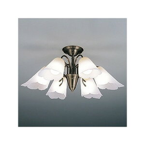 LEDランプ交換型シャンデリア 〜8畳用 非調光 LED電球7.8W×6 電球色 E26口金 ランプ付 高級感 天井照明 モダン インテリア 北欧 CD−4328−L ホテル 山田照明 おしゃれ