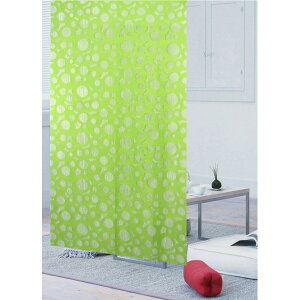 2WAYタイプ ファニーストリング サークル グリーン 和のれん 暖簾 目隠し カーテン 間仕切り おしゃれ 95×176cm 和室 洋室 玄関 廊下 キッチン 浴室 脱衣室 寝室 洗面室 シンプル モダン