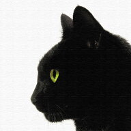 黒猫のアートボード 小物 インテリア Sサイズ（15cm×15cm） ウォールアート 壁掛け おしゃれ 北欧 モダ…