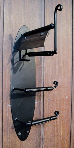 トイレットペーパーホルダー トリプル アイアン アンティーク ブラック ペーパー ホルダー トイレ 収納 おしゃれ 高級感 モダン レトロ