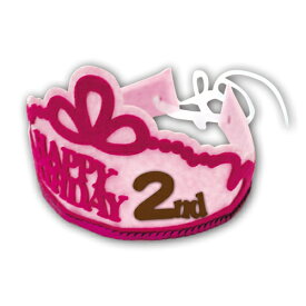 ノルコーポレーション メモリコ フェルトティアラ ピンク2 かわいい 記念品 キッズ 思い出 赤ちゃん 子供 お誕生日会 お祝い バースデイパーティー 帽子 被り物