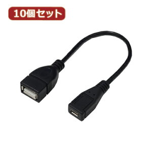 �ϊ����l 10�Z�b�g USB�P�[�u��20 A(���X) to micro(���X) USBAB/MCB20X10