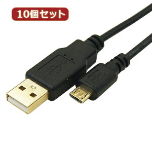 �ϊ����l 10�Z�b�g �ɍ�USB�P�[�u��A�I�X-micro�I�X1.8m USB2A-MC/CA180X10