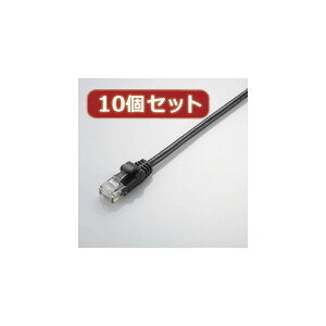 10�Z�b�g �G���R�� ���炩LAN�P�[�u��(Cat5E����) LD-CTY BK5X10