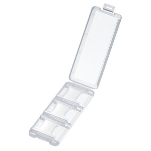 サンワサプライ SDカードケース(6枚収納・クリア) 透明ケース SDカード収納 SDカード入れ シンプル 保管 管理 クリアケース