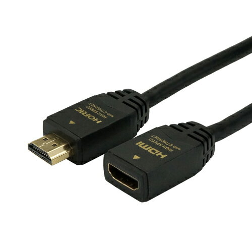  HORIC HDMI延長ケーブル 0.5m ブラック HDFM05-122BKX5