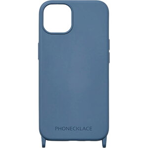 PHONECKLACE �t�H���l�b�N���X �X�g���b�v�z�[���t���V���R���P�[�X for iPhone 15 Plus�@�e�B�[���u���[ PN25601i15PL